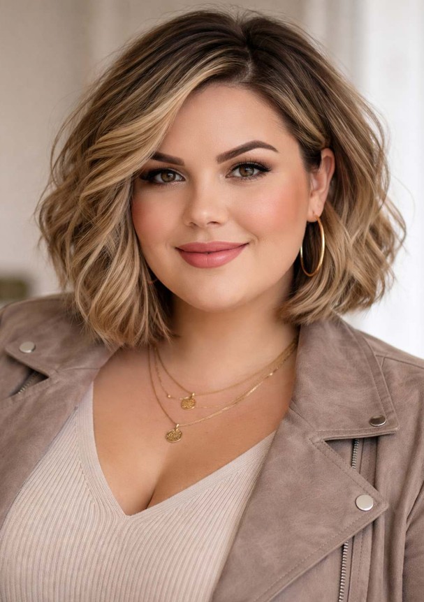 coupe de cheveux pour femmes rondes